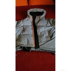 Down winter coat reflective coat